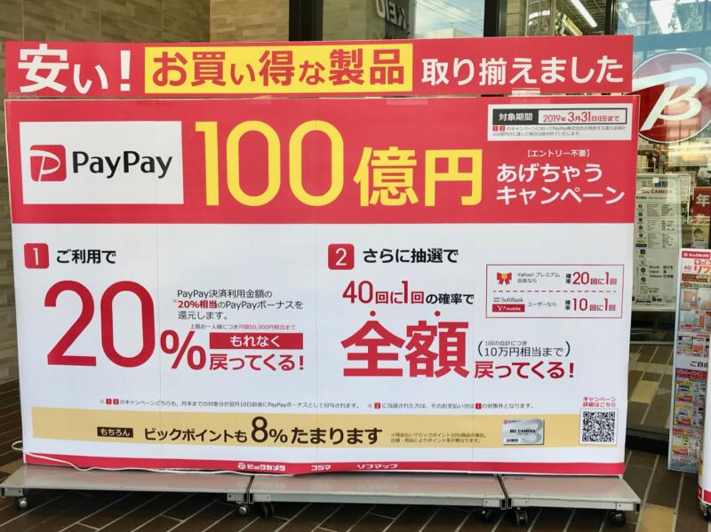 ビックカメラでPayPay払いしてみた！