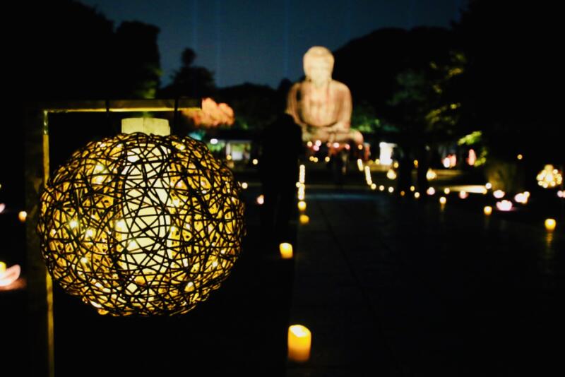 かまくら長谷の灯かり 鎌倉大仏殿高徳院