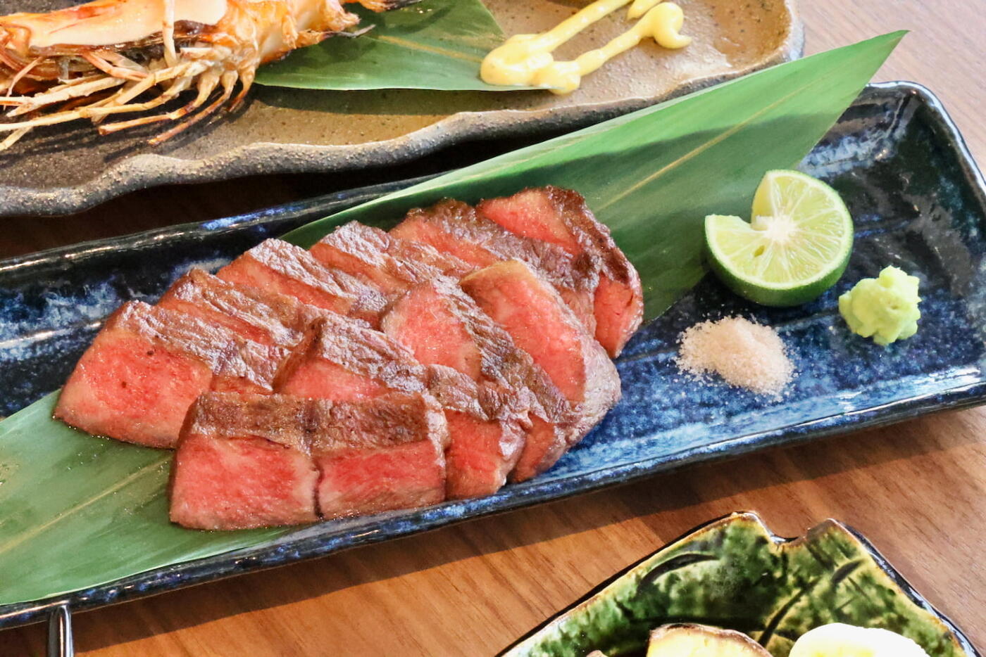 希少黒毛和牛東京ビーフの炭火焼き
