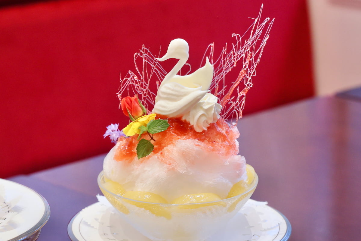 コロンバン原宿サロンに限定「大人のかき氷」が登場！スワン