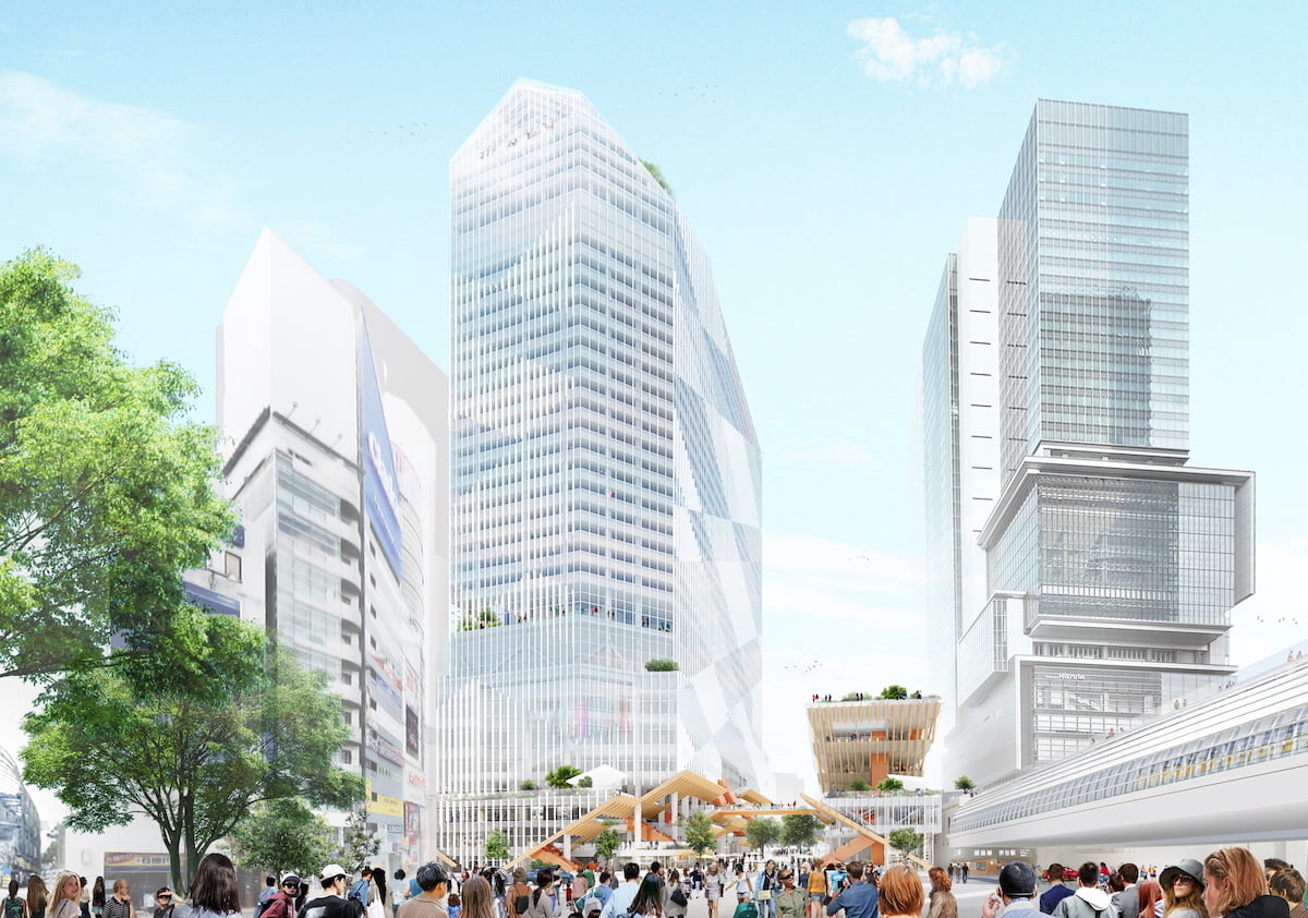2031年度に「宮益坂地区第一種市街地再開発事業」が完成