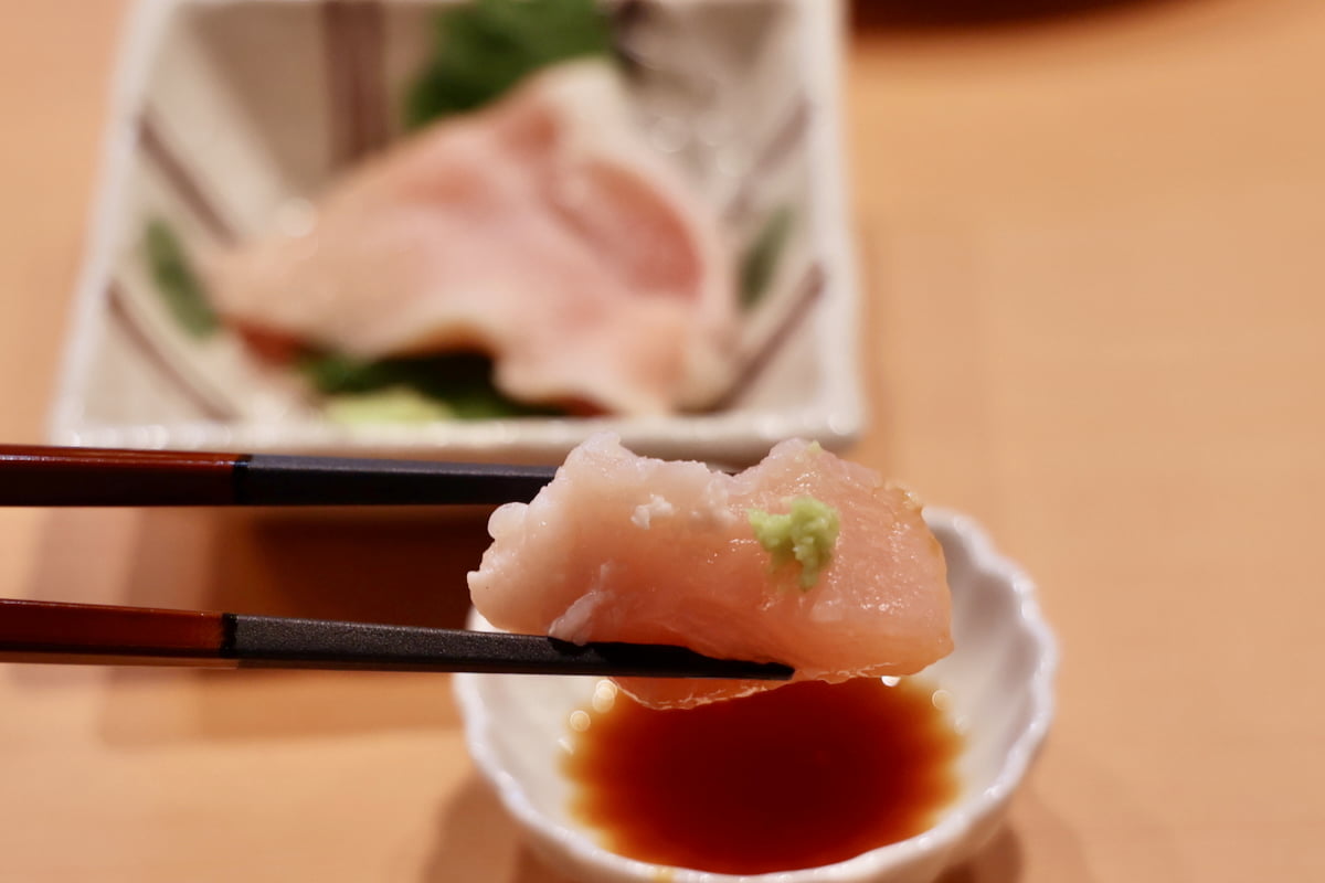 国産 赤鶏刺し 5点盛り