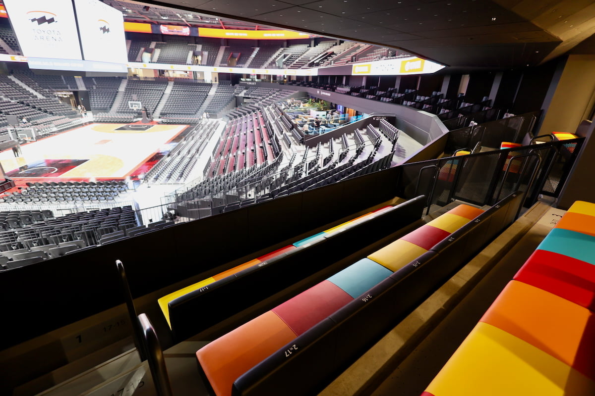 toyota arena tokyo ファミリールーム ベンチシート