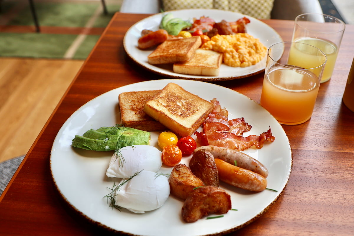 「アメリカン」のモーニングセット