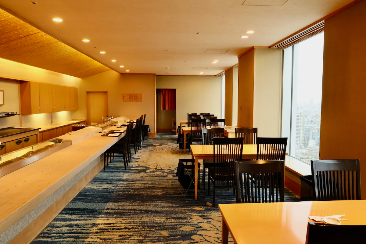 品川プリンスホテル メインタワー38階の和食レストラン「味街道 五十三次」