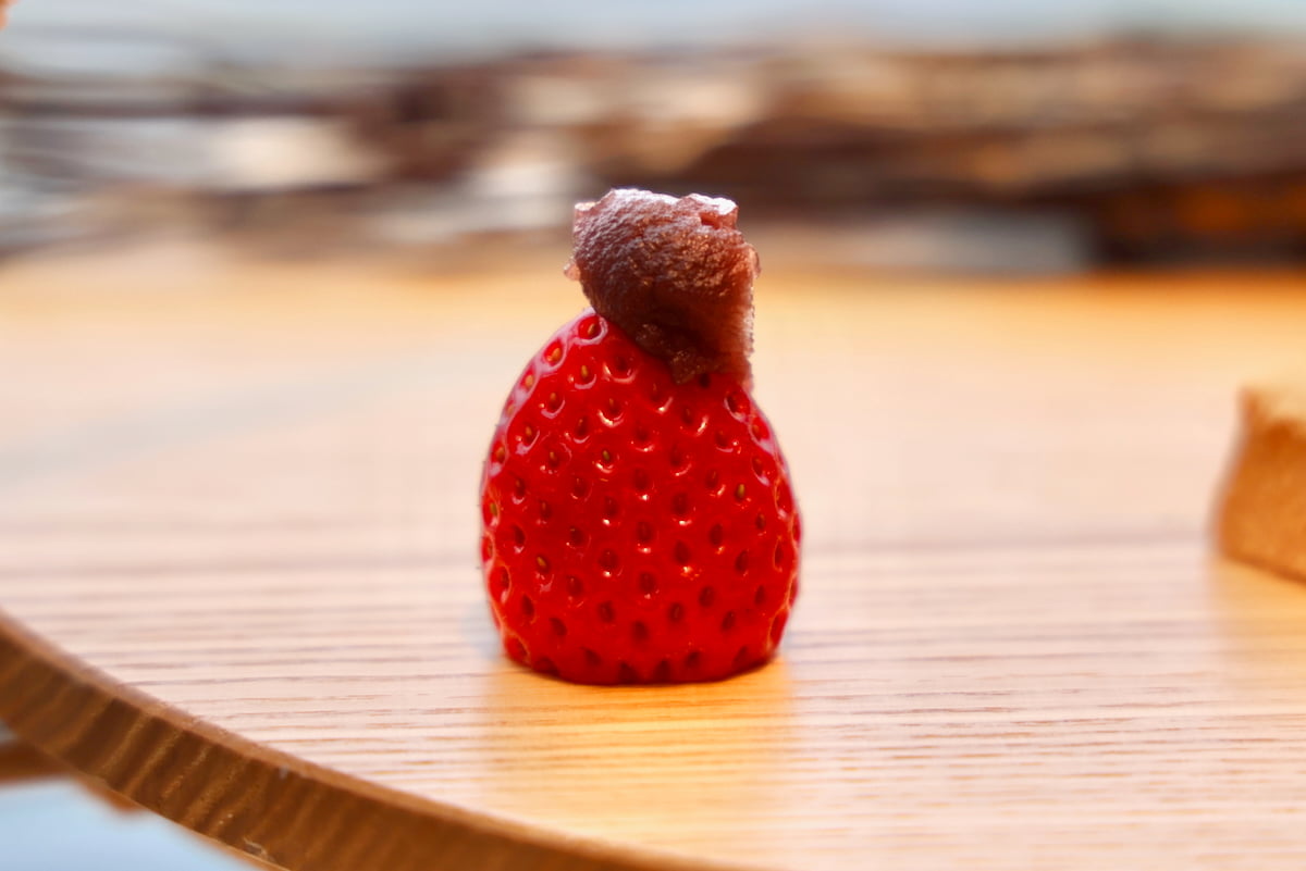 イチゴには「こしあん」