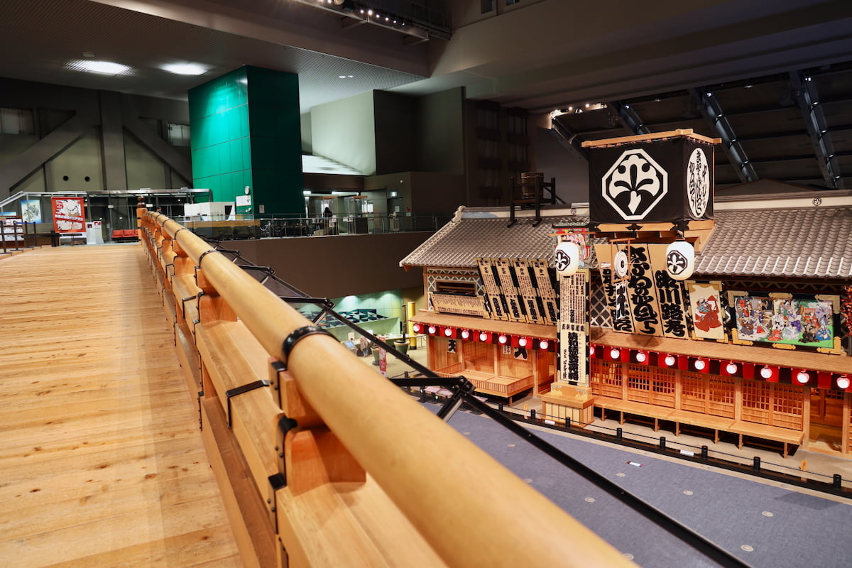 リニューアル前の江戸東京博物館内