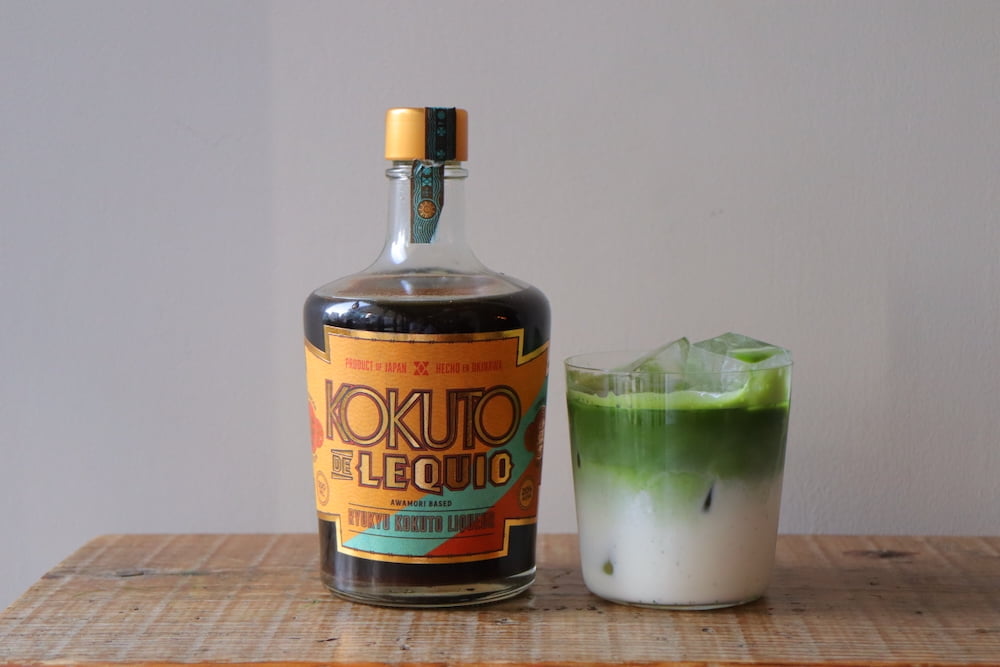 黒糖と八女抹茶のラテ(アルコール)