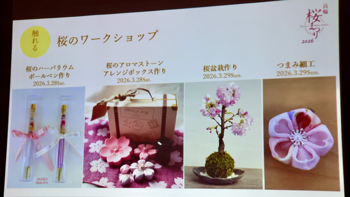 京都の文化をテーマにした桜のワークショップ