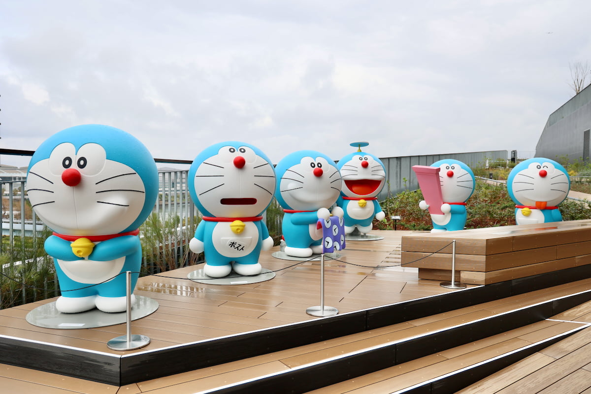 無料エリアにもドラえもんがたくさん