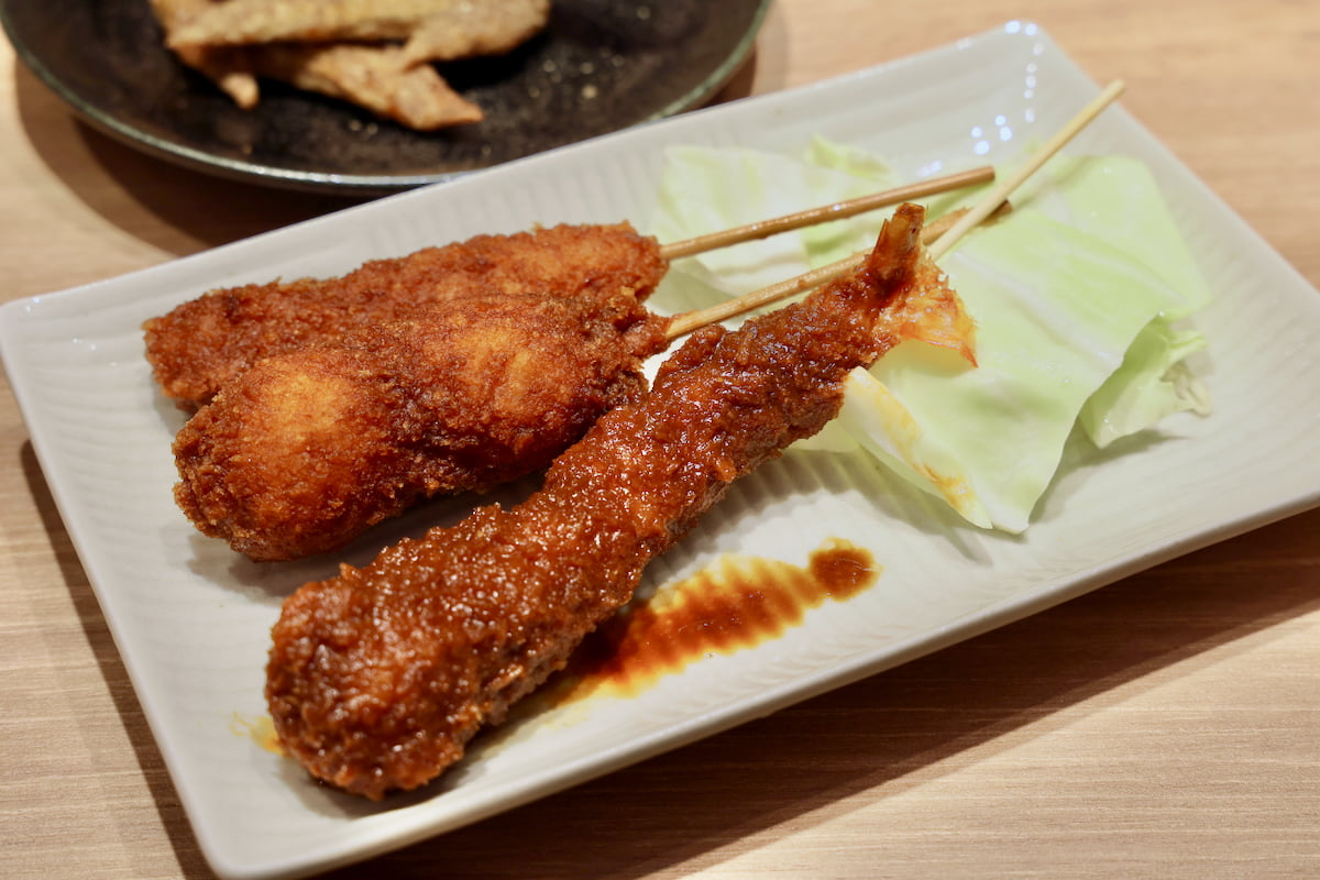 “THE名古屋めし”な「みそ串揚げ3種盛」