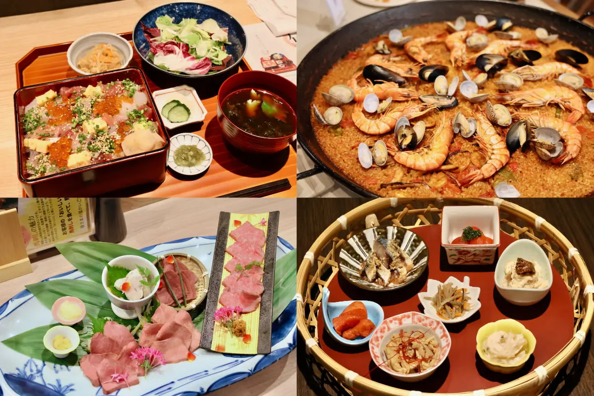 さまざまなジャンルの飲食店