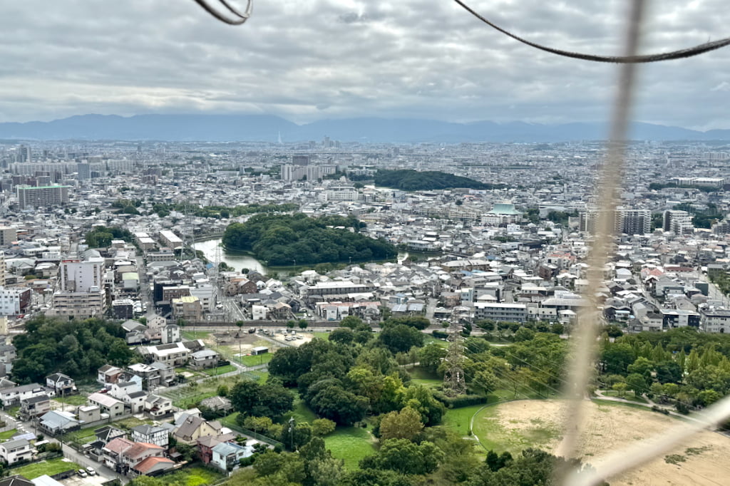 地上約100mから空中さんぽ!仁徳天皇陵古墳の大きさに驚く