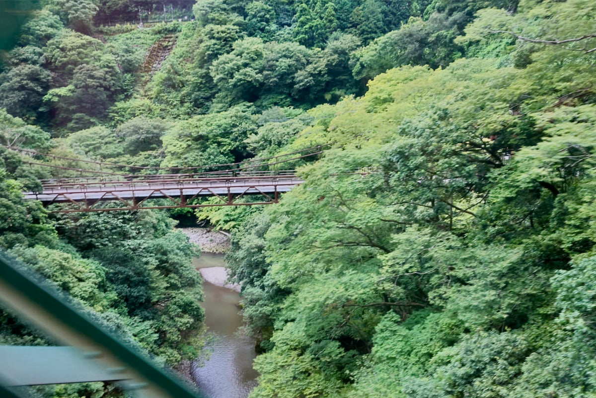 箱根登山電車からの景色
