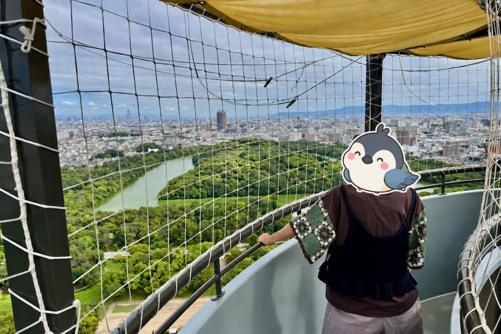地上約100mから空中さんぽ!仁徳天皇陵古墳の大きさに驚く