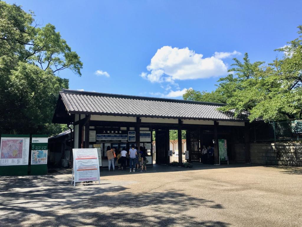 名古屋城100名城スタンプの設置場所