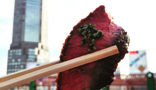 【第1回肉グルメ博】東急東横店西館9階のテラス席で肉グルメを堪能してきた