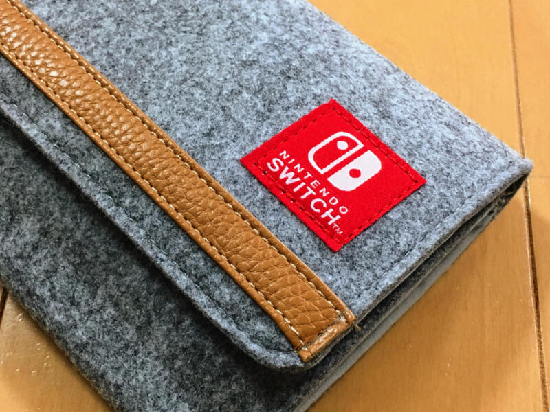 【任天堂公式ライセンス商品】ニンテンドースイッチ専用収納ポーチ『フェルトポーチ for ニンテンドーSWITCH(グレー)』