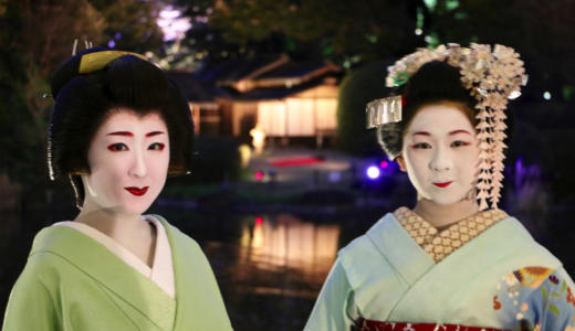 京都祇園の舞妓さんとお茶会!?東京国立博物館でライトアップ夜桜を見ながらプライスレスな体験をしてきた