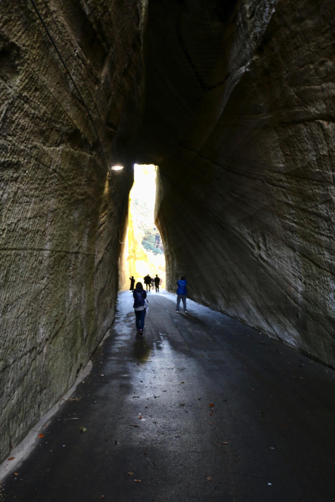 燈籠坂大師の切通しトンネル