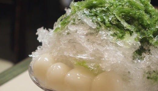 【あんみつみはし上野本店】でもちもち白玉入りの「宇治氷」が夏にぴったり！