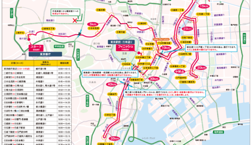 【東京マラソン2017】今年からコース変更！当日の交通規制と迂回ルート検索が公開