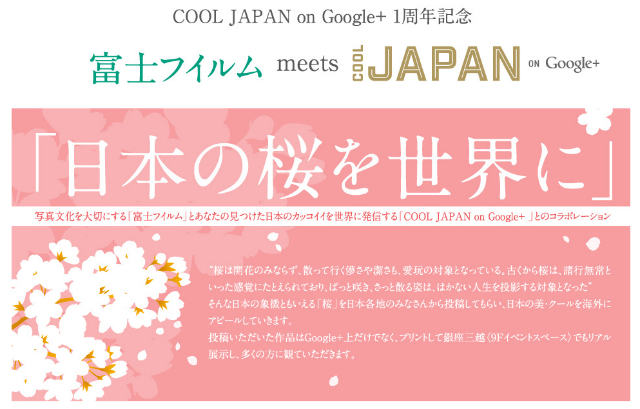 富士フイルム meets COOL JAPAN ON Google 「日本の桜を世界に」 富士フイルム